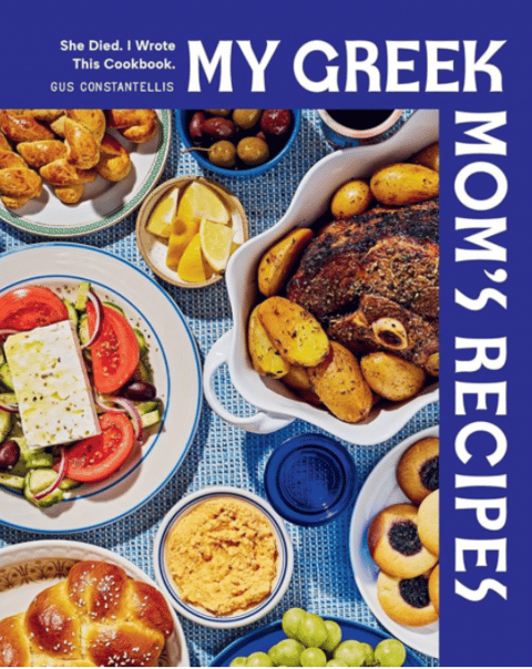 book cover of my mom's greek recipes