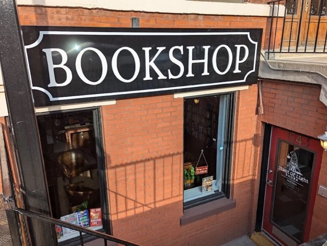 Exterior photo of the bookstore