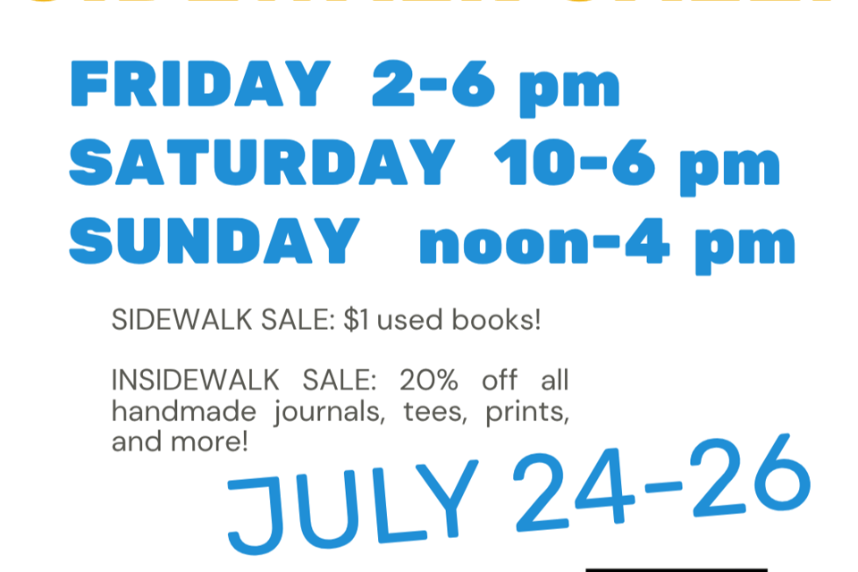 sidewalk SALE at Hive!