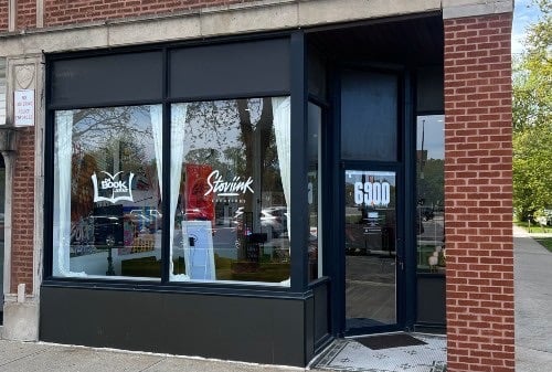 Exterior photo of the bookstore