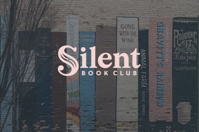 Photo that says Silent Book Club