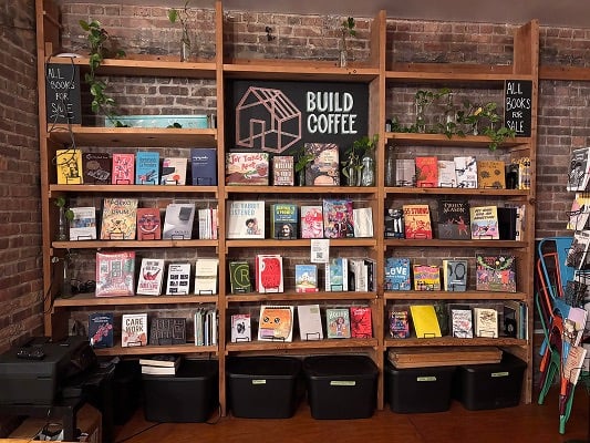 Interior photo of the bookstore