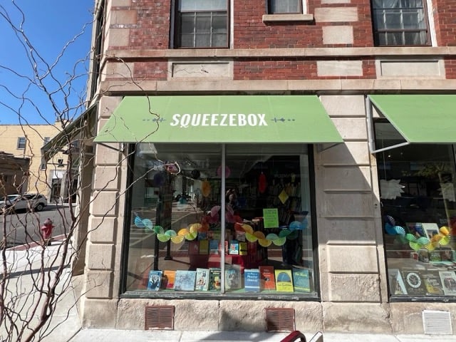 Exterior photo of the bookstore