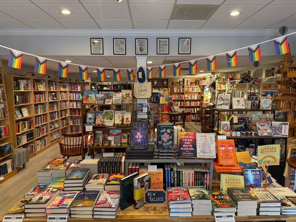 first 1/2 of the store - main new release table