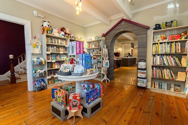 Interior photo of the bookstore