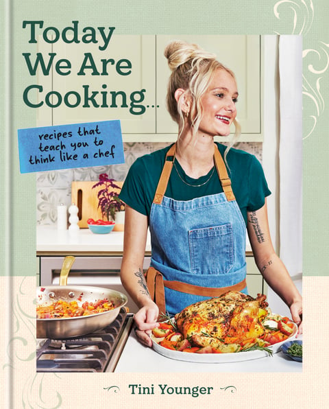 Book cover: Today we are making: recipes for seriously good food, a cooking school for the rest of us by Younger, Tini