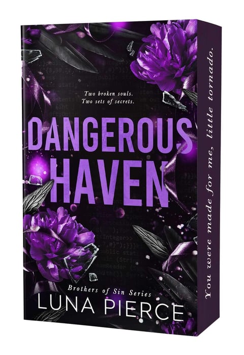 black and purple cover