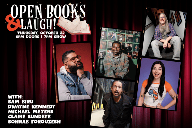 open books and laugh