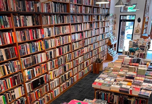Interior photo of the bookstore