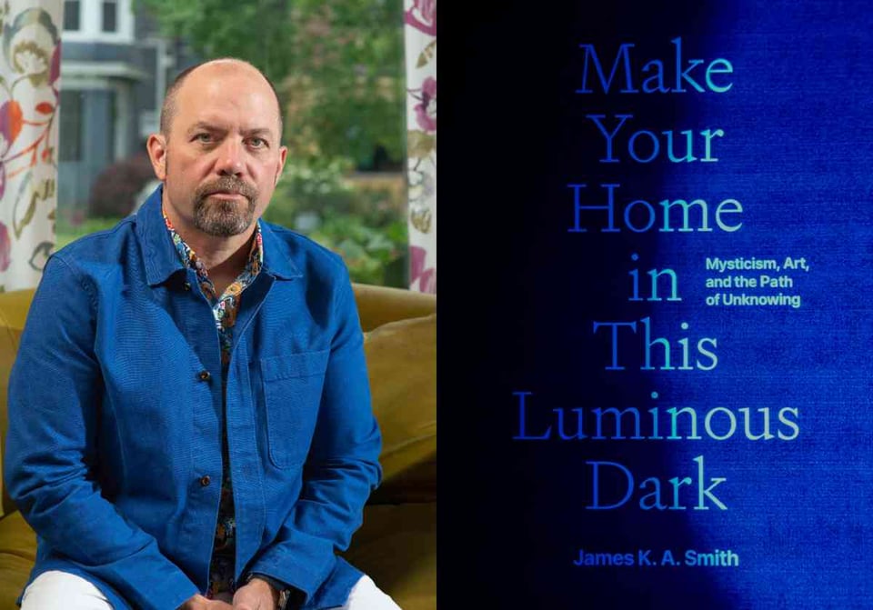 picture of author james smith and cover of book